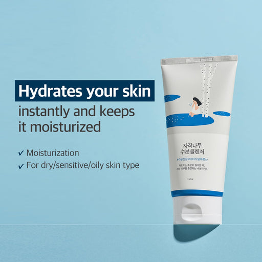 AsiaBeautyMall Round Lab Birch Juice Moisturizing Cleanser Face Cleanser Light Steel Blue