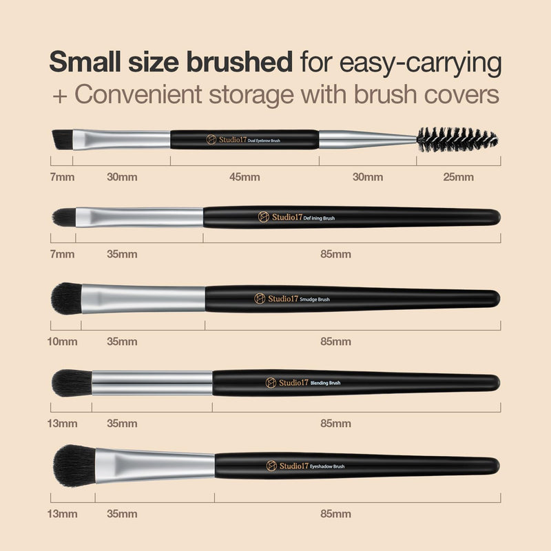 AsiaBeautyMall Studio17 Eye Makeup Brush Set Brush Light Gray