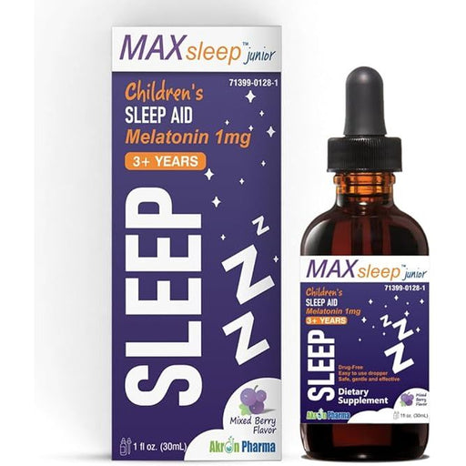 Max sleep MAX SLEEP JR CHLD MELATONIN 1M Sleeping Aids White Smoke