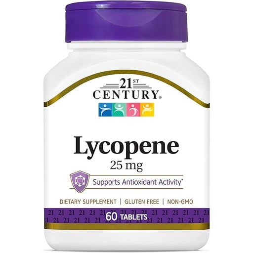 21st Century 21st Century Lycopene 25 mg, Maximum Strength Antioxidant Support, 60 Tablets Vitamins & Supplements White Smoke
