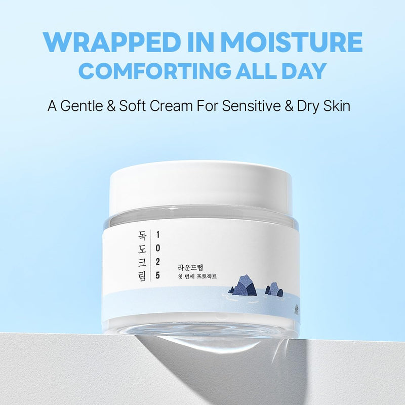 AsiaBeautyMall Round Lab 1025 Dokdo Cream Moisturizer Pale Turquoise