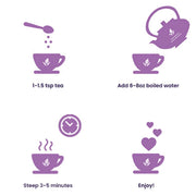Gardenika Shop Earl Grey Lavender Tea, Black Tea with Bergamot - Organic & Kosher Loose Leaf Tea White Smoke