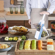 SmartPursue™ 15-in-1 Vegetable Chopper and Slicer Kitchen Slicers Dark Gray As shown BLUE,As shown Gray,Grey,Red,Green,Peacock Blue