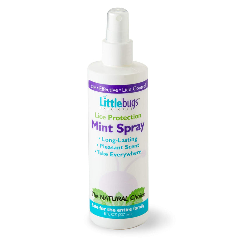 Littlebugs Littlebugs Hair Care The Natural Choice Lice Protection Mint Spray, 8 oz Personal Care White Smoke