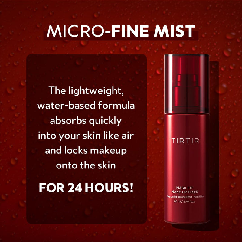AsiaBeautyMall TIRTIR Mask Fit Make Up Fixer Makeup Finishing Sprays Dark Red