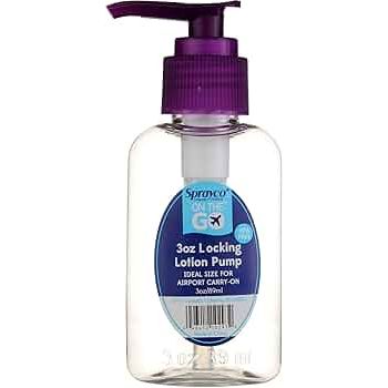 GTG GTG Locking Lotion Pump, 3 Ounce Lotion & Moisturizer White Smoke