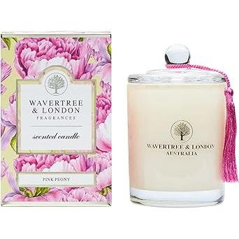 Wavertree & London Wavertree & London Scented Candle Pink Peony Scented Candle Light Gray