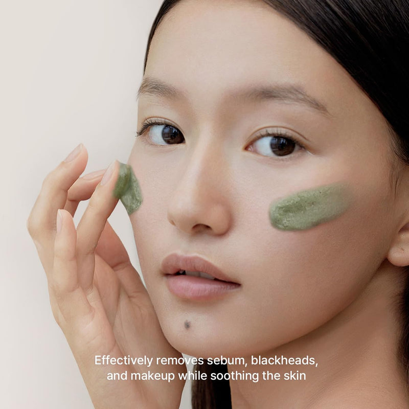 AsiaBeautyMall Arencia Green Tea + LHA Deep Pore Rice Cake Cleanser Face Cleanser Light Gray
