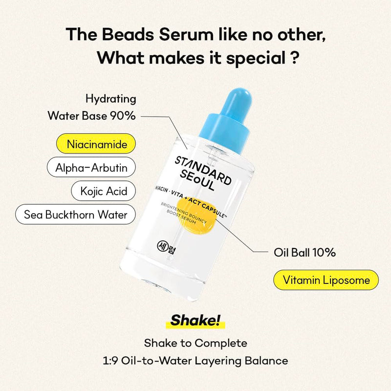 AsiaBeautyMall Standard Seoul Brightening Bouncy Boost Serum Serum Seashell