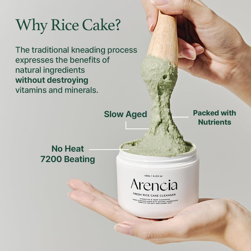 AsiaBeautyMall Arencia Fresh Green Rich Mochi Cleanser Face Cleanser Gray