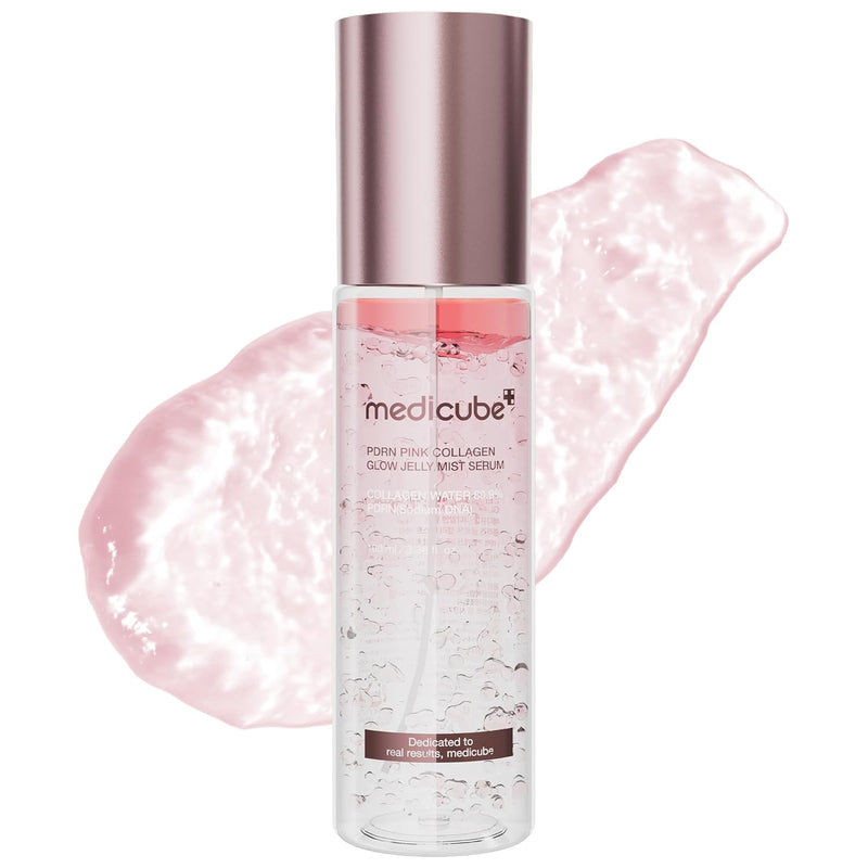 AsiaBeautyMall Medicube PDRN Pink Collagen Glow Jelly Mist Serum Serum White Smoke