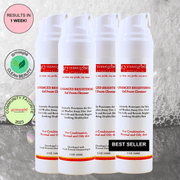 gymsegbë Advanced Brightening Gel Foam Cleanser | Rice Extract Anti-Aging Facial Lavender 4 Bottles Save $7.97