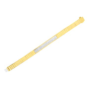 Bids.com 14K Yellow Gold 3 5/8 cttw Invisible Set Princess-Cut Diamond ID Tennis Bracelet (I-J Color, SI1-SI2 Clarity) - Size 7" Bracelets White Smoke Yellow.Gold / 7