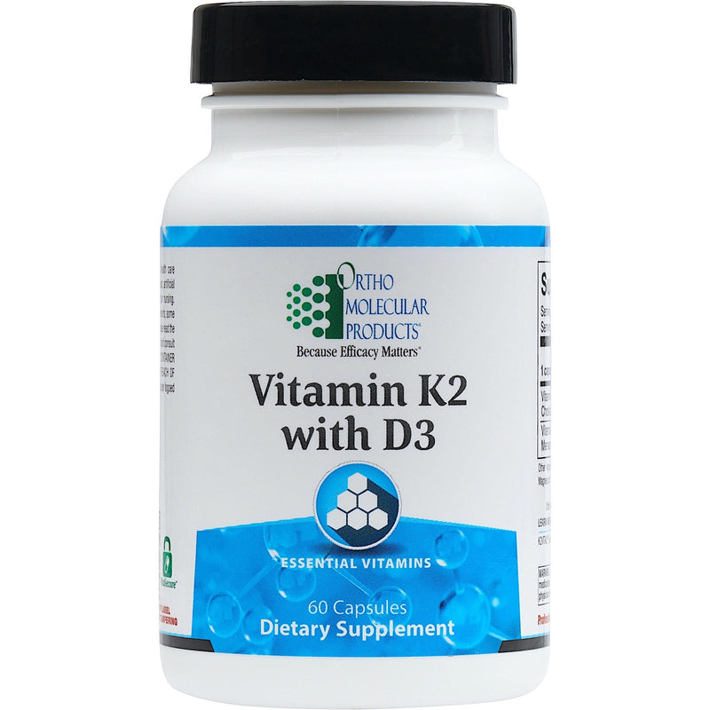 Ortho Molecular Products Ortho Molecular Products Vitamin K2 With D3 60 Caps Vitamins & Supplements White Smoke