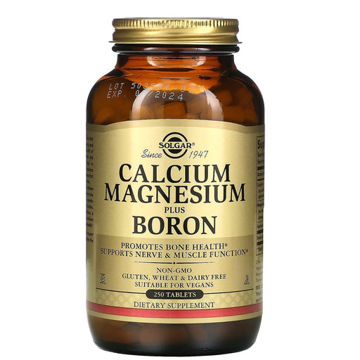 Solgar Solgar Calcium Magnesium Plus Boron, 250 Tablets Vitamins & Supplements White Smoke