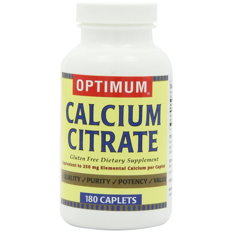 Optimum Optimum Calcium Citrate, 180 Caplets Vitamins & Supplements Lavender