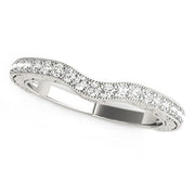 Bids.com 14k White Gold Antique Style Milgrained Curved Diamond Ring (1/4 cttw) Rings White Smoke 3 / White Gold,3.5 / White Gold,4 / White Gold,4.5 / White Gold,5 / White Gold,5.5 / White Gold,6 / White Gold,6.5 / White Gold,7 / White Gold,7.5 / White Gold,8 / White Gold,8.5 / White Gold,9 / White Gold