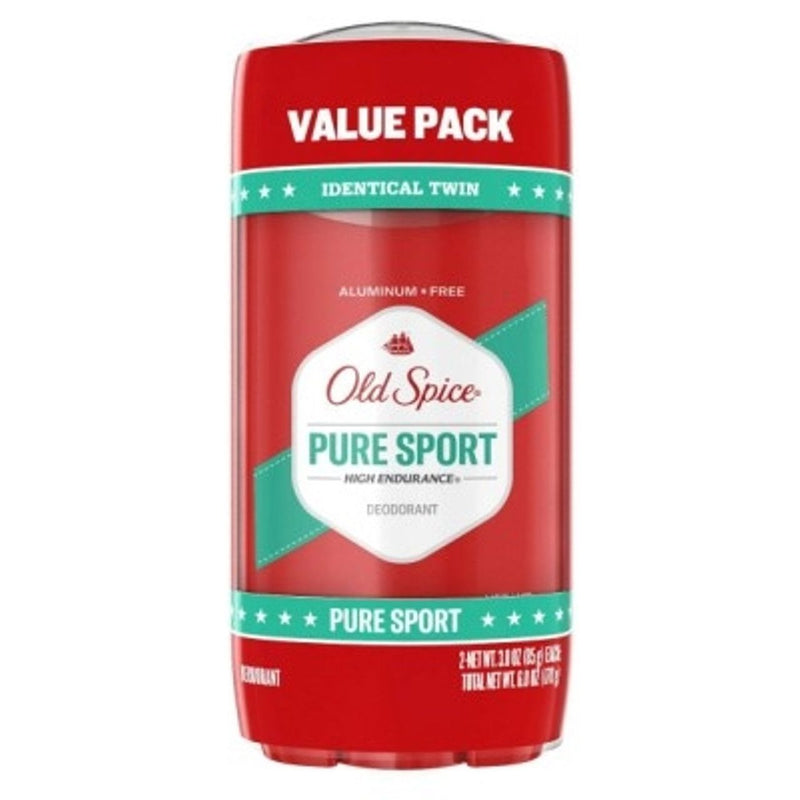 Old Spice Old Spice High Endurance Deodorant For Men, Aluminum Free, Pure Sport Scent, 3.0 Oz Twin Pack - 6 Ounce Deodorant White Smoke