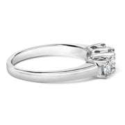 Bids.com 14K White Gold  3/4 Cttw Lab Grown Diamond 3 Stone Ring Band (F-G Color, VS2-SI1 Clarity)- Size 7 Rings White Smoke 7 / White.Gold,9 / White.Gold,6 / White.Gold,8 / White.Gold,5 / White.Gold