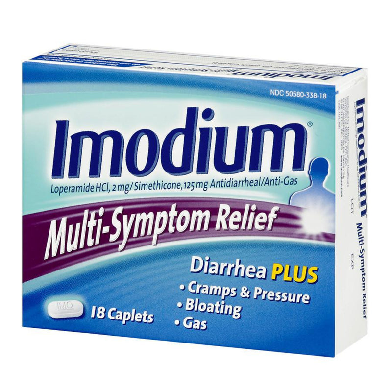 Imodium Imodium Multi Symptom Relief Diarrhea Plus Caplets Medicine & Drugs White Smoke