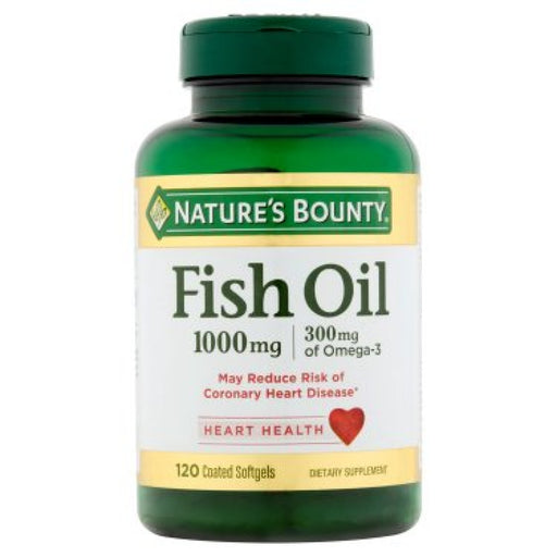 Nature's Bounty Nature's Bounty Odorless Fish Oil, 1,000 Mg, 120 Coated Softgels Vitamins & Supplements Lavender