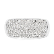 Bids.com 0.96 Carat Genuine White Diamond .925 Sterling Silver Ring Rings Gray size 6.00,size 8.00,size 9.00,size 7.00