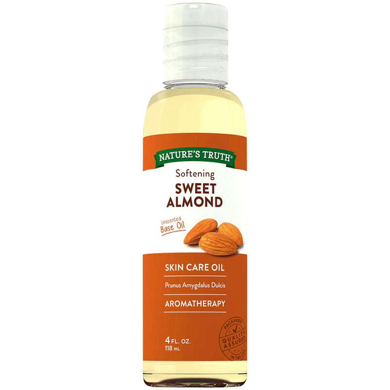 Nature's Truth Nature's Truth Skin Care Oil, Softening, Sweet Almond, Aromatherapy 4 Fl Oz Skin Care White Smoke