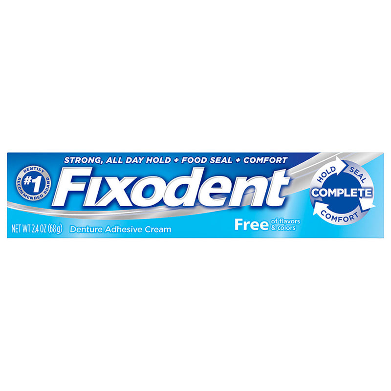 Fixodent Fixodent Complete Free Denture Adhesive Cream - 2.4 Oz Denture Adhesives Alice Blue