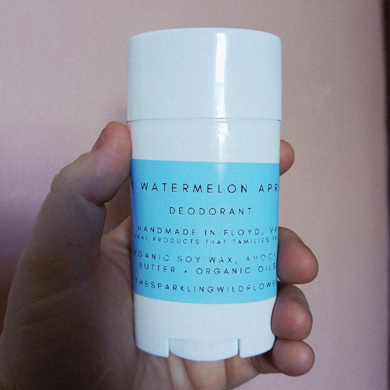 Sparkling Wildflower LLC. Deodorant Bath & Body Dark Gray Pink Watermelon Apricot