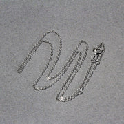 Bids.com Double Extendable Piatto Chain in 14k White Gold (1.2mm) Necklaces Light Slate Gray 18 / White Gold