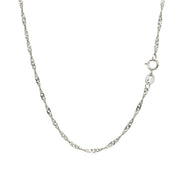 Bids.com 10k White Gold Singapore Chain 1.5mm Necklaces White Smoke 16 / White Gold,18 / White Gold,20 / White Gold,One / White Gold