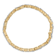 Bids.com 14K Yellow Gold 4.00 Cttw Diamond Triangle Link Tennis Bracelet (H-I Color, I1-I2 Clarity) - 7" Inches Bracelets White Smoke Yellow.Gold / 7