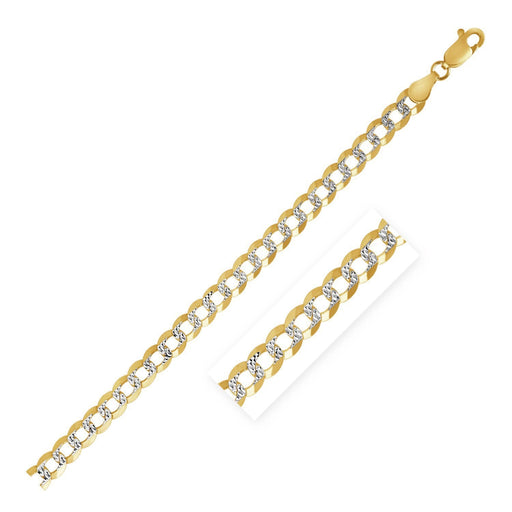 Bids.com 3.2 mm 14k Two Tone Gold Pave Curb Chain Necklaces White Smoke 16 / Two-Tone Gold,18 / Two-Tone Gold,20 / Two-Tone Gold,22 / Two-Tone Gold,24 / Two-Tone Gold