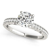 Bids.com 14k White Gold Antique Style Diamond Engagement Ring (1 1/8 cttw) Rings White Smoke 3 / White Gold,3.5 / White Gold,4 / White Gold,4.5 / White Gold,5 / White Gold,5.5 / White Gold,6 / White Gold,6.5 / White Gold,7 / White Gold,7.5 / White Gold,8 / White Gold,8.5 / White Gold,9 / White Gold