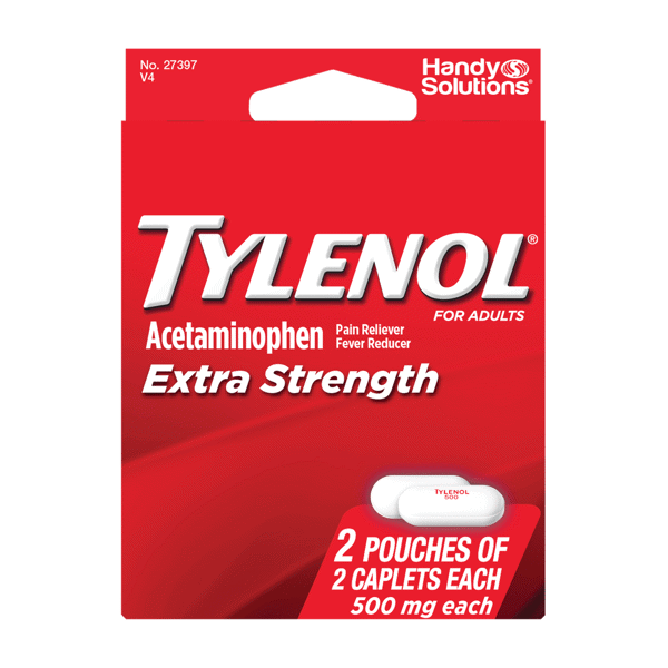 Ptl Enterprises Tylenol Extra Strength Caplets – 500mg (PTL Enterprises) Health & Beauty Red
