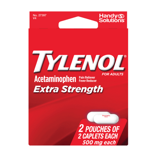 Ptl Enterprises Tylenol Extra Strength Caplets – 500mg (PTL Enterprises) Health & Beauty Red
