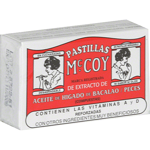 Pastillas McCoy Pastillas McCoy Cod/Fish Liver Oil Extract, Tablets Tablet Computers White Smoke