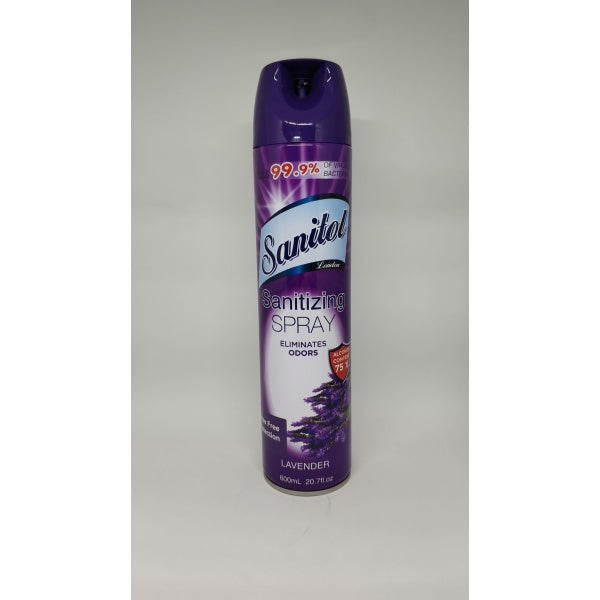 0 Sanitol Sanitizing Spray Lavender /20.7oz /12 /687368330583 Household Cleaning Supplies Gray