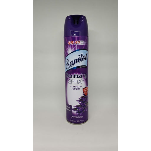 0 Sanitol Sanitizing Spray Lavender /20.7oz /12 /687368330583 Household Cleaning Supplies Gray