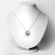 Bids.com 1.33 Carat Genuine Tanzanite and White Topaz .925 Sterling Silver Pendant Pendants White Smoke One,size 18.00
