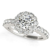 Bids.com 14k White Gold Round Floral Motif Diamond Engagement Ring (1 5/8 cttw) Rings White Smoke 3 / White Gold,3.5 / White Gold,4 / White Gold,4.5 / White Gold,5 / White Gold,5.5 / White Gold,6 / White Gold,6.5 / White Gold,7 / White Gold,7.5 / White Gold,8 / White Gold,8.5 / White Gold,9 / White Gold