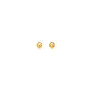 Bids.com 14k Yellow Gold Polished Round Stud Earrings Earrings White Smoke Yellow Gold
