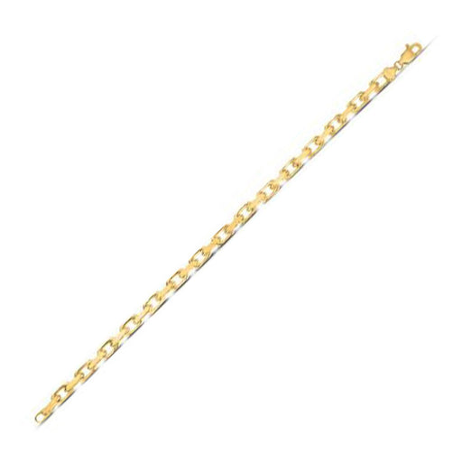 Bids.com 14k Yellow Gold French Cable Link Chain (4.80 mm) Necklaces White Smoke 20 / Yellow Gold,22 / Yellow Gold,24 / Yellow Gold,26 / Yellow Gold