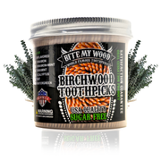BiteMyWood 450 Qty BiteMyWood Flavored Birchwood Toothpicks in Plastic Jars Beauty & Personal Care - Nasal & Oral Care - Dental Floss & Picks Gray 450qty Cinnamon,450qty Cinnamint,450qty Eucalyptus,450qty Mint,450qty Wintergreen,Get All 5 Flavors