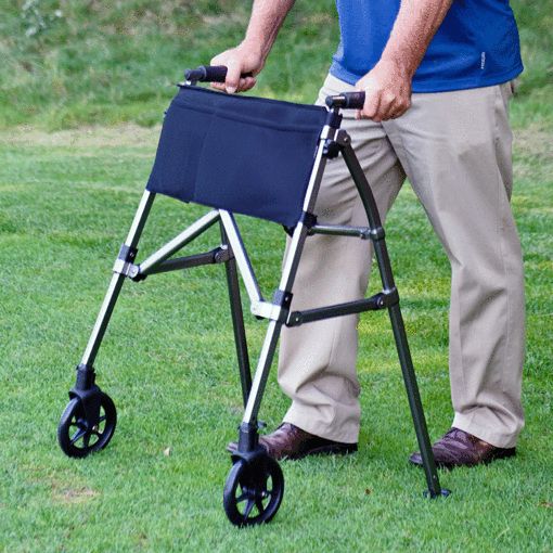Stander Stander EZ Fold-N-Go Rollator - Cobalt Blue Medical Supplies Dark Sea Green