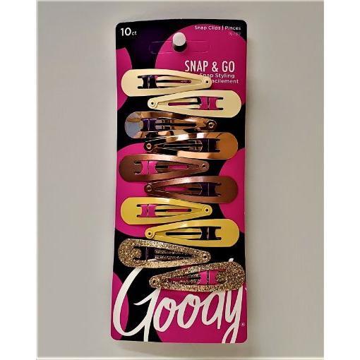 Goody Goody Snap Clips - Rose Gold Cable Clips Dark Gray