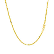 Bids.com 10k Yellow Gold Sparkle Chain 1.50 mm) Necklaces White Smoke 16 / Yellow Gold,18 / Yellow Gold,20 / Yellow Gold