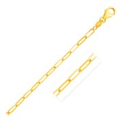 Bids.com 14K Yellow Gold Paperclip Chain (4.0mm) Necklaces White Smoke 18 / Yellow Gold,20 / Yellow Gold,24 / Yellow Gold