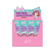 Rude Cosmetics Shine Control Lasting Makeup Mist Paper Display, 12pcs Wholesale Set Light Pink