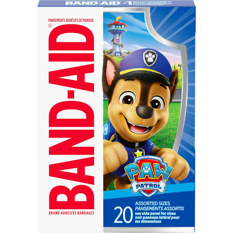 Band-Aid Band-Aid Brand PAW Patrol Adhesive Bandages – 20 Count (Assorted) First Aid White Smoke